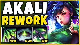 WTF!? NEW AKALI REWORK IS 100% BEYOND BROKEN! S9 REWORKED AKALI GAMEPLAY - League of Legends