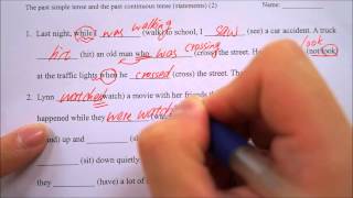 The portable classroom - Grammar - the past simple and the past continuous (2)