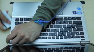 Asus u46e u46e-bal6 laptop disassembly remove motherboard/hard drive/heatsink etc..