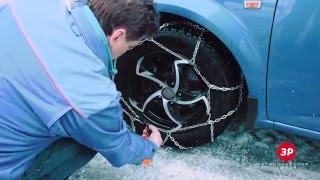 Как правильно установить цепи на колеса