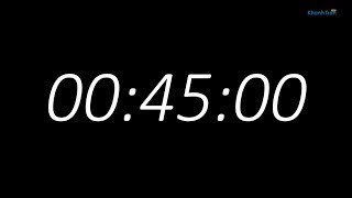 45 Minutes Countdown Timer with Alarm Sound ⏰ Free Download