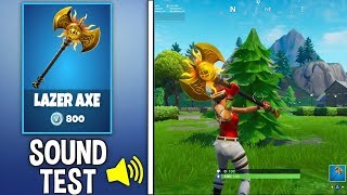 *NEW* LAZER AXE PICKAXE Gameplay in Fortnite!