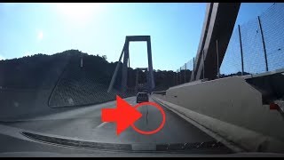 Crepa su asfalto su Ponte Morandi A10 Genova solo 2 giorni prima del crollo