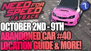 Need For Speed Payback Abandoned Car #40 - Location Guide + Gameplay - UDO ROTH SUBARU WRX STI!