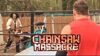 LEATHERFACE FATAL FOUR WAY FOR GTS WRESTLING U.S. CHAMPIONSHIP! KANE'S FATHER REVEALED!