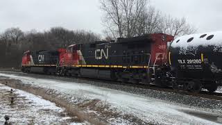 Railfanning the CN in Griffith, IN with older Geeps + much more 01/12/20
