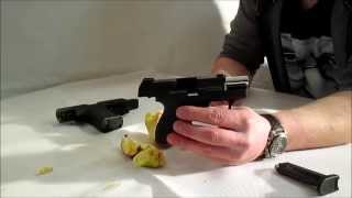 Verschluss- und Schusstest mit Röhm RG96 & Zoraki Mod.906 Kaliber 9mm P.A.K. an einem Apfel