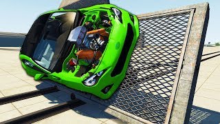 I Launched My Car on a Metal Sled - BeamNG Drive