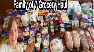 Large Family Grocery Haul ?staying on budget !