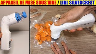 appareil mise sous vide lidl silvercrest à main Handheld Vacuum sealer Hand-Vakuumierer