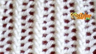 Cómo Tejer Encaje. Lace Stitch en 2 agujas o palitos (18)