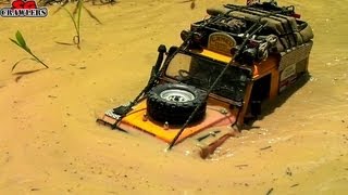 Offroad Adventures at Tampines Quarry - 16 trucks mudding swimming at Devil's Backbone