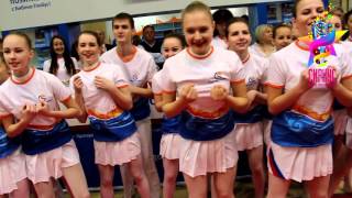 Спортивный флешмоб для туроператора Библио Глобус