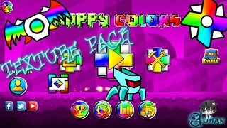INCREIBLE TEXTURE PACK "HAPPY COLORS"  PARA GEOMETRY DASH 2.1!