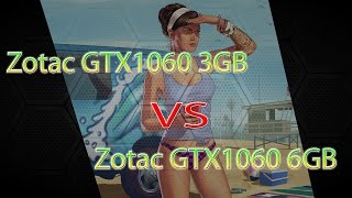 Zotac GTX 1060 3GB против GTX 1060 6GB в GTA 5 (тест первый)