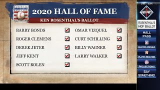 Ken Rosenthal reveals his Hall of Fame ballot