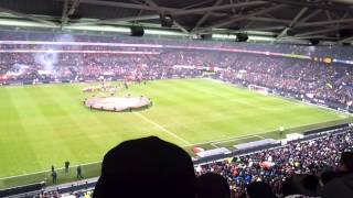 Sfeer voorafgaand bij Feyenoord - PSV 2-1 (seizoen 2012/2013)