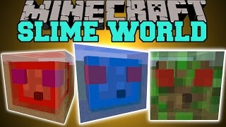 Minecraft: SLIME WORLD (SLIME VILLAGES, SLIME STRUCTURES, FAMOUS SLIMES) Mod Showcase