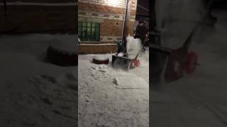 Первый тест драйв снегоуборки из бензопилы дружба