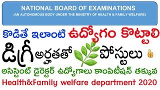 Best govt jobs notification 2020 | health and family welfare jobs | latest jobs