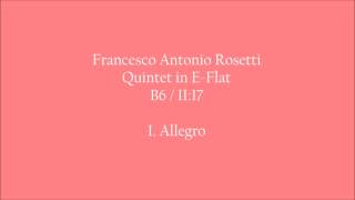 Rosetti, Quintet in E Flat, I. Allegro