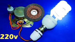 Free Electricity Generator 220V AC Energy CFL Light Bulb With Motor & Magnetic Generator for 2020