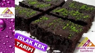 Islak Kek Browni Tarifi- Pratik Yemek Tarifleri