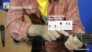 DER effektive Rhythmus für eine Ballade auf der Gitarre!