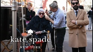 meet iris apfel - #missadventure behind the scenes | kate spade new york