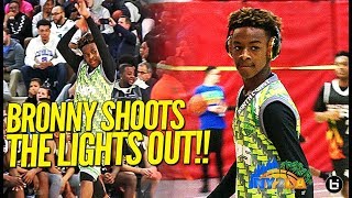 LeBron James Jr. LIGHTS IT UP w/ North Coast Blue Chip Squad in Exciting Final 4 Game!