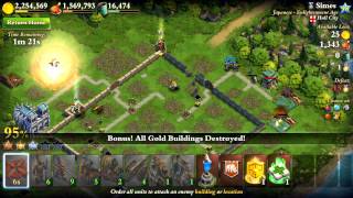 Lets Play DomiNations High Level Attacks MAX TROOPS