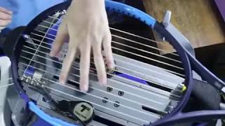 КАК Я ПЕРЕТЯГИВАЮ СТРУНЫ НА ТЕННИСНОЙ РАКЕТКЕ 16*19/ HOW I TIGHTEN STRINGS ON A TENNIS ROCKET
