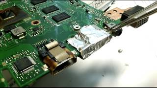 Asus Eee PC X101H Замена гнезда зарядки