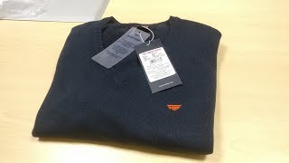 Red Tape | Navy Blue Solid V-Neck Sweater | Unboxing