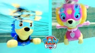 Paw Patrol Pool Party Bath Toys Paddlin Pup Underwater Toys