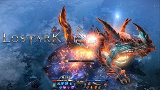 LOST ARK Online - OBT Destroyer Guardian Raid Berutooth Boss Gameplay Phase 2 Not Tail Cutting