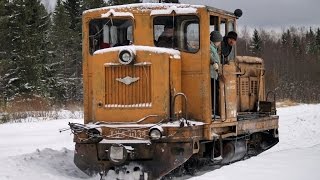 Тепловоз ТУ4-3034, станция Торфяная