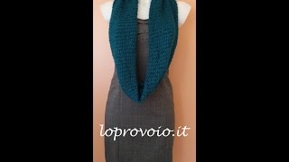 Collo all'uncinetto - punto basso esteso