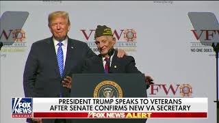 WATCH: Trump Brings 94-Year-Old Veteran on Stage, Invites Him to Oval Office