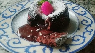 اسهل فوندون بالشوكولاته في 5 دقائق. فيديو مع شهيوات جميلة/fondant au chocolat/