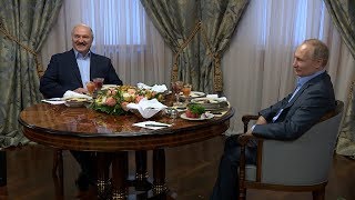 Лукашенко и Путин в Сочи. Итоги переговоров: газ по ценам 2019-го, нефть – по мировым