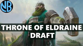 THRONE OF ELDRAINE DRAFT!!! WINNING WITH A 13/12 TRAMPLER?!?