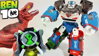 ТОБОТЫ нашли часы БЕН 10 - Тоботы Трансформируются в динозавра и игрушки Бен Тен для мальчиков