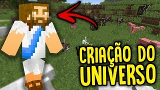 Minecraft Biblia - A CRIAÇÃO DO UNIVERSO!! #1 (SERIE NOVA )