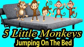 Five Little Monkeys Jumping On The Bed | Children Nursery Rhyme