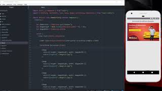React Native Horizontal ScrollView Example Android