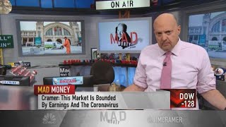 The coronavirus outbreak has made 'buy high and sell higher' a winning playbook, Jim Cramer says