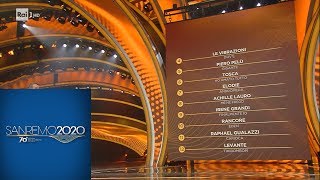 Sanremo 2020 - La classifica parziale della serata finale