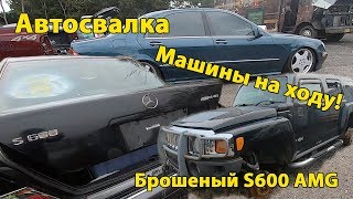 Нашел брошенный Mercedes s600AMG!ЛУЧШАЯ АВТОСВАЛКА в МИРЕ!Машины на ходу за $200.Мерседес амг
