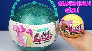 Annemden Gizli LOL Sürpriz İnci Serisi Açarken LOL Confetti POP Açtım Bidünya Oyuncak